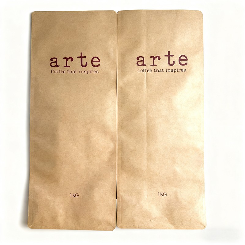 flat bottom kraft paper bags